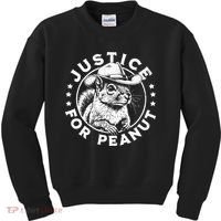 Justice For Peanut The Squirrel P’Nut Pnut Peanut Squirrel Kids Sweatshirt thumb 0