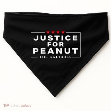 Justice For Peanut The Squirrel Peanut Squirrel USA-Made Doggie Bandana