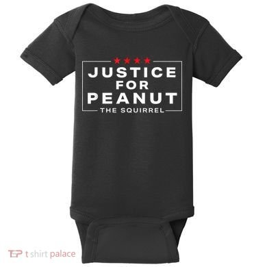 Justice For Peanut The Squirrel Peanut Squirrel Baby Bodysuit