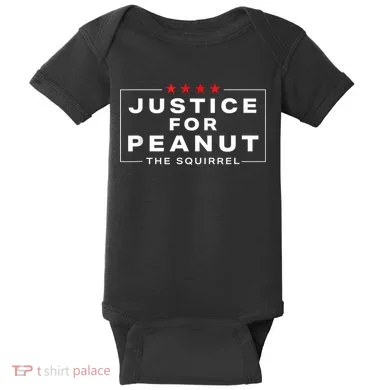 Justice For Peanut The Squirrel Peanut Squirrel Baby Bodysuit
