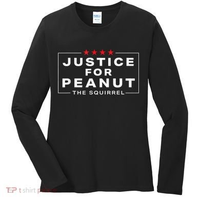 Justice For Peanut The Squirrel Peanut Squirrel Women's Long Sleeve Shirt