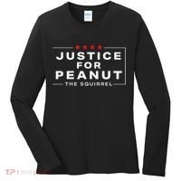 Justice For Peanut The Squirrel Peanut Squirrel Women's Long Sleeve Shirt thumb 0
