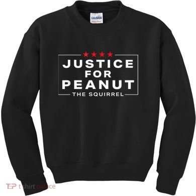 Justice For Peanut The Squirrel Peanut Squirrel Kids Sweatshirt