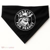 Justice For Peanut The Squirrel P’Nut Pnut Peanut Squirrel Gift USA-Made Doggie Bandana thumb 0