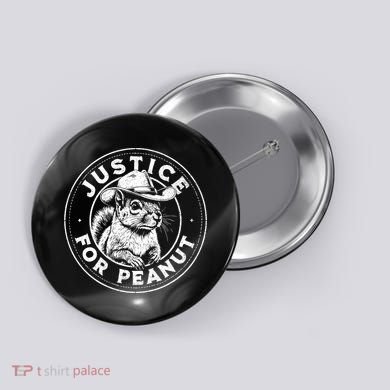 Justice For Peanut The Squirrel P’Nut Pnut Peanut Squirrel Gift Button