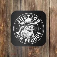 Justice For Peanut The Squirrel P’Nut Pnut Peanut Squirrel Gift Coaster thumb 0
