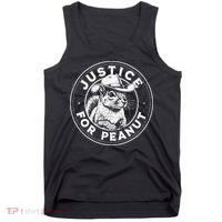 Justice For Peanut The Squirrel P’Nut Pnut Peanut Squirrel Gift Tank Top thumb 0