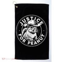 Justice For Peanut The Squirrel P’Nut Pnut Peanut Squirrel Gift Golf Towel thumb 0