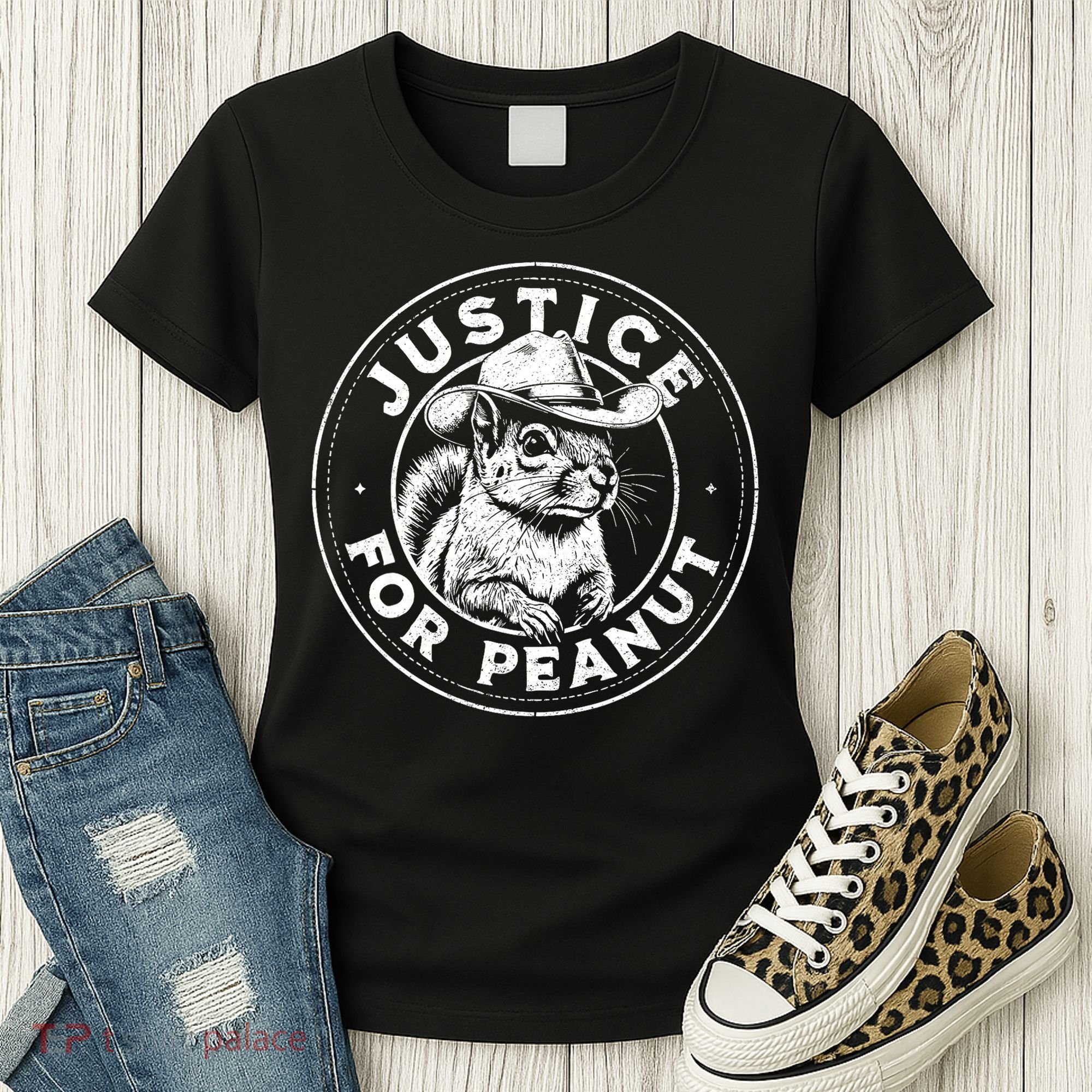 Justice For Peanut The Squirrel P’Nut Pnut Peanut Squirrel Gift Women's T-Shirt