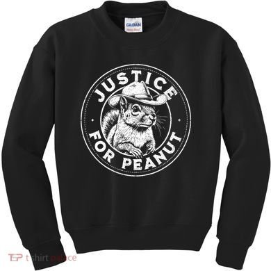 Justice For Peanut The Squirrel P’Nut Pnut Peanut Squirrel Gift Kids Sweatshirt