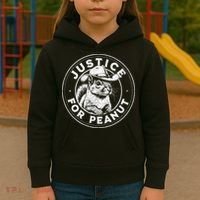 Justice For Peanut The Squirrel P’Nut Pnut Peanut Squirrel Gift Kids Hoodie thumb 3