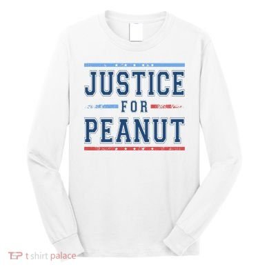 Justice For Peanut The Squirrel Usa Flag Long Sleeve Shirt