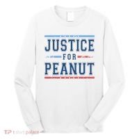 Justice For Peanut The Squirrel Usa Flag Long Sleeve Shirt thumb 0