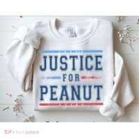 Justice For Peanut The Squirrel Usa Flag Sweatshirt thumb 2