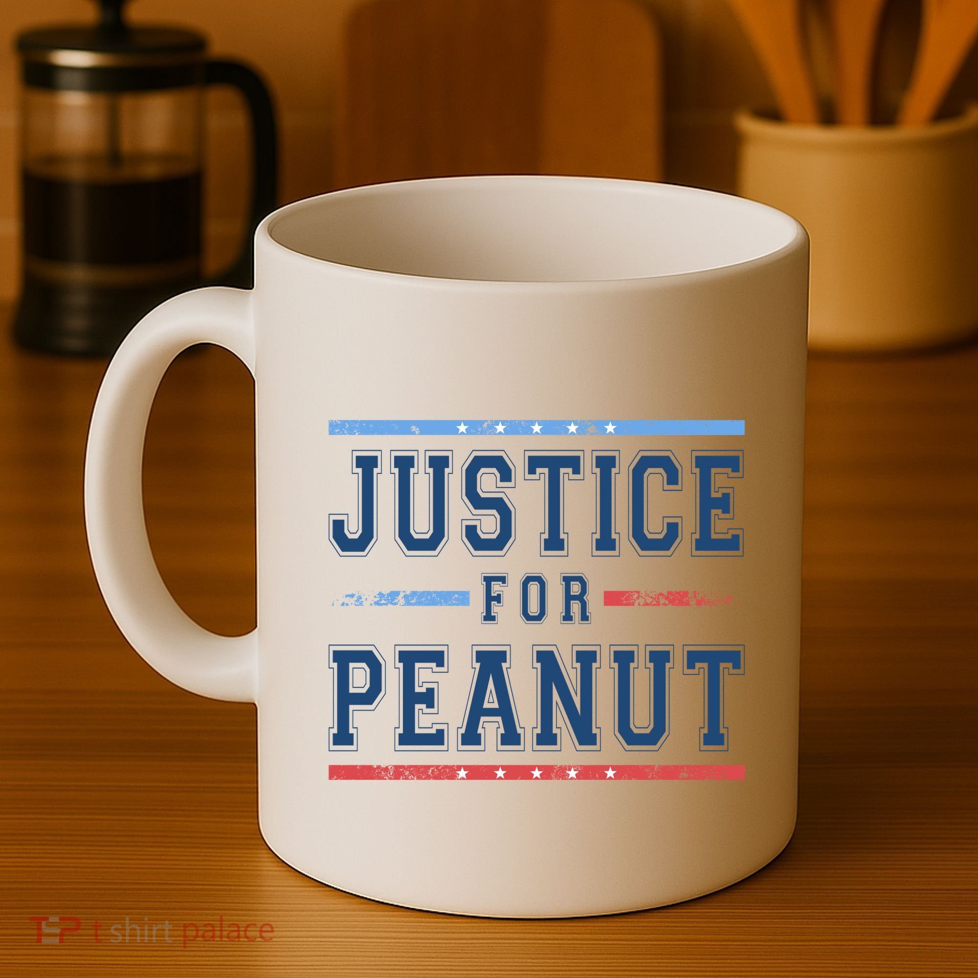 Justice For Peanut The Squirrel Usa Flag Coffee Mug