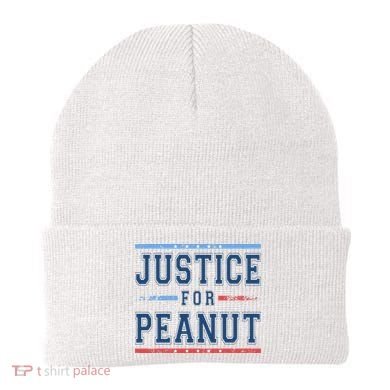 Justice For Peanut The Squirrel Usa Flag Beanie