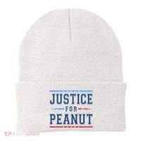 Justice For Peanut The Squirrel Usa Flag Beanie thumb 0
