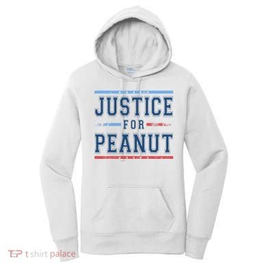 Justice For Peanut The Squirrel Usa Flag Women's Hoodie