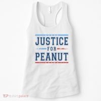 Justice For Peanut The Squirrel Usa Flag Women's Tank Top thumb 0