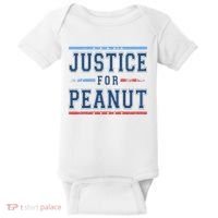 Justice For Peanut The Squirrel Usa Flag Baby Bodysuit thumb 0