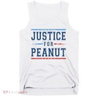 Justice For Peanut The Squirrel Usa Flag Tank Top thumb 0