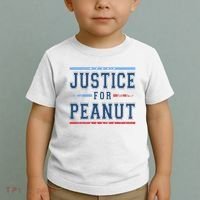 Justice For Peanut The Squirrel Usa Flag Toddler T-Shirt thumb 2