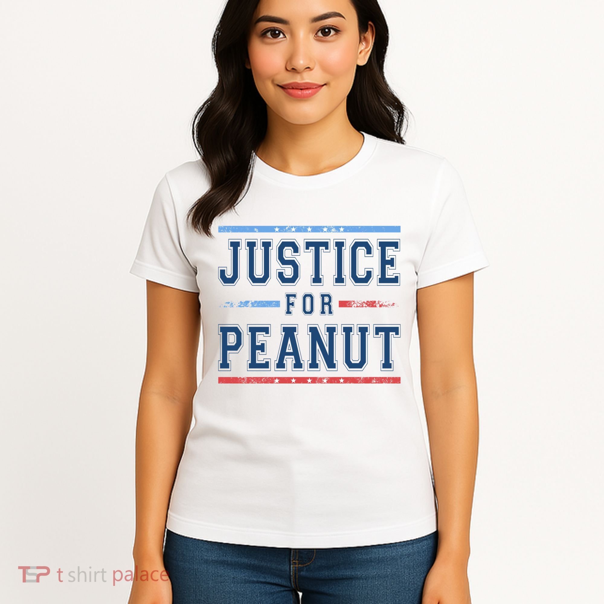Justice For Peanut The Squirrel Usa Flag Women's T-Shirt