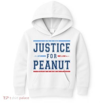 Justice For Peanut The Squirrel Usa Flag Kids Hoodie