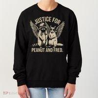 Justice For Peanut And Fred Peanut Squirrel Fred Raccoon Gift Women's Sweatshirt thumb 0
