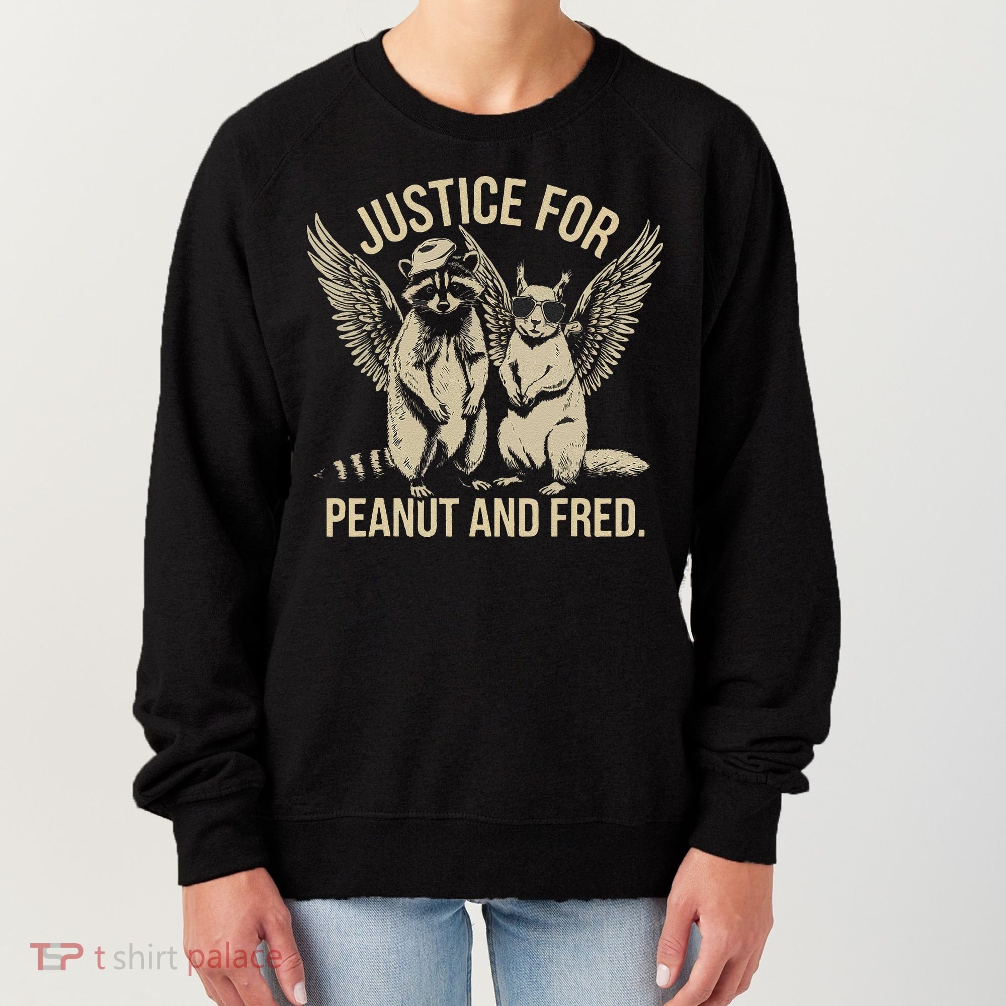 Justice For Peanut And Fred Peanut Squirrel Fred Raccoon Gift Women's Sweatshirt