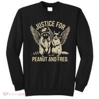 Justice For Peanut And Fred Peanut Squirrel Fred Raccoon Gift Sweatshirt thumb 0