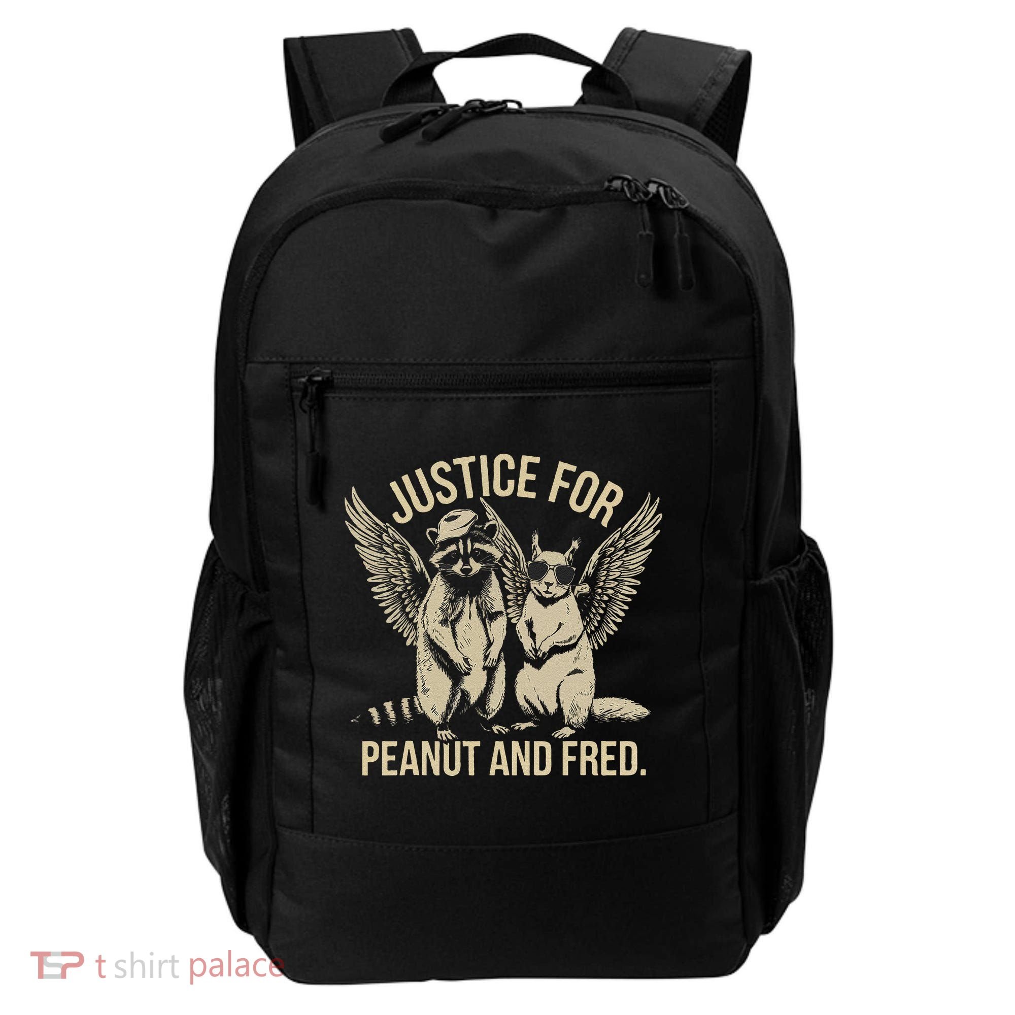 Justice For Peanut And Fred Peanut Squirrel Fred Raccoon Gift Backpack