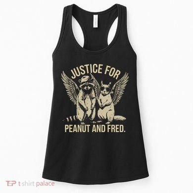 Justice For Peanut And Fred Peanut Squirrel Fred Raccoon Gift Women's Tank Top