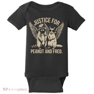 Justice For Peanut And Fred Peanut Squirrel Fred Raccoon Gift Baby Bodysuit