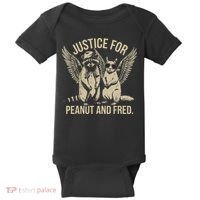 Justice For Peanut And Fred Peanut Squirrel Fred Raccoon Gift Baby Bodysuit thumb 0