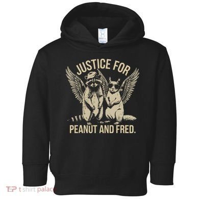Justice For Peanut And Fred Peanut Squirrel Fred Raccoon Gift Toddler Hoodie