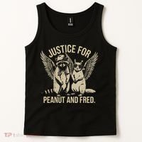 Justice For Peanut And Fred Peanut Squirrel Fred Raccoon Gift Tank Top thumb 2