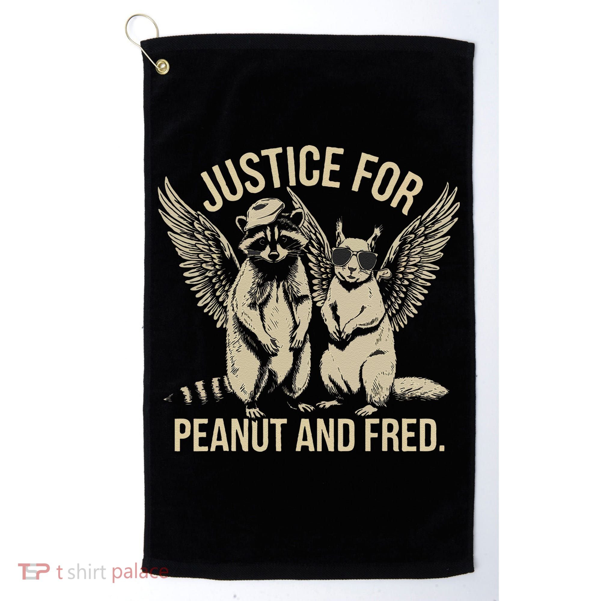 Justice For Peanut And Fred Peanut Squirrel Fred Raccoon Gift Golf Towel