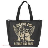 Justice For Peanut And Fred Peanut Squirrel Fred Raccoon Gift Tote Bag thumb 0