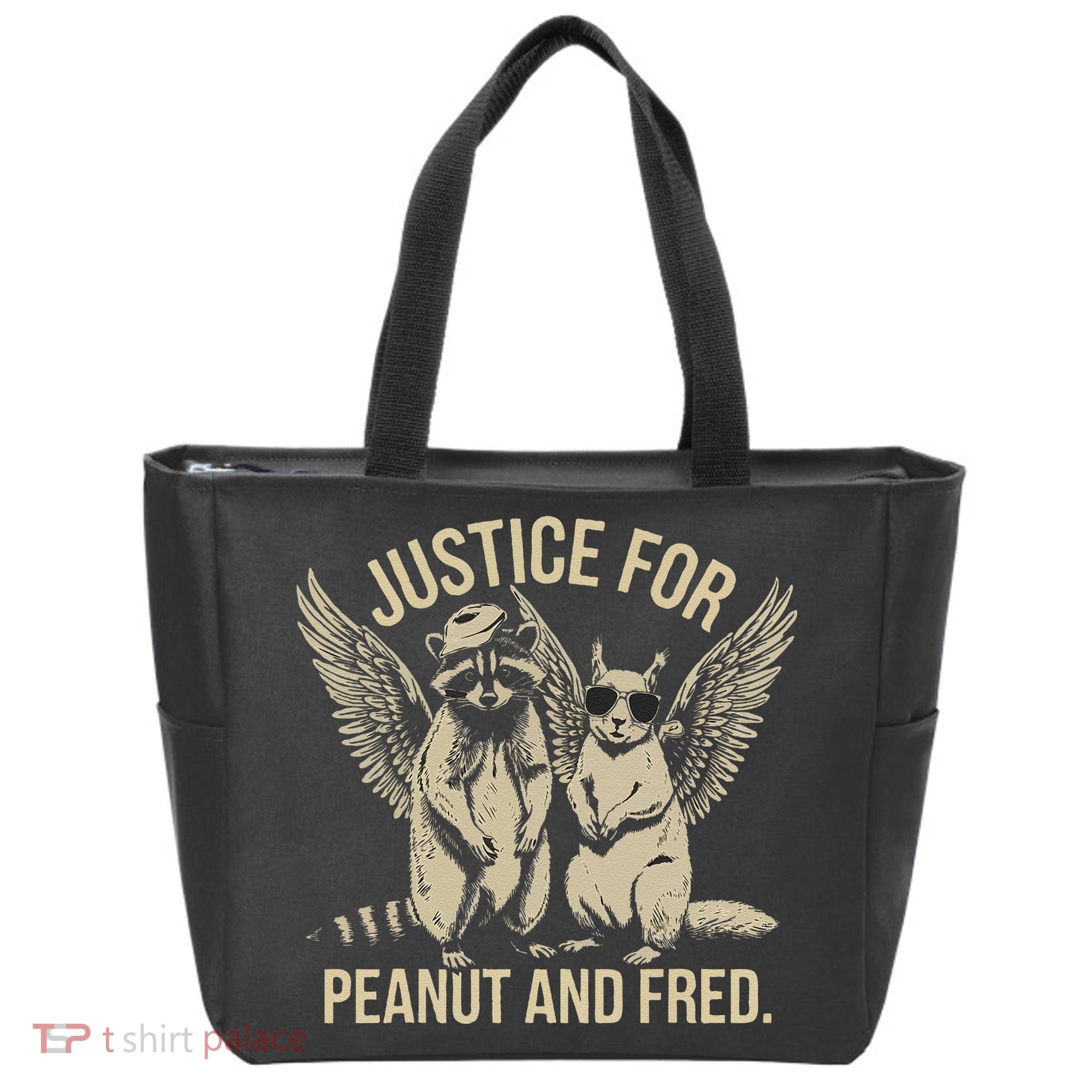 Justice For Peanut And Fred Peanut Squirrel Fred Raccoon Gift Tote Bag