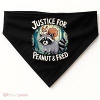 Justice For Peanut The Squirrel And Fred The Raccoon USA-Made Doggie Bandana thumb 0