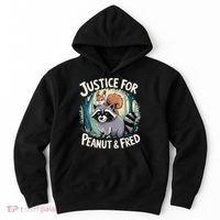 Justice For Peanut The Squirrel And Fred The Raccoon Hoodie thumb 0