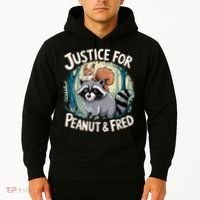 Justice For Peanut The Squirrel And Fred The Raccoon Hoodie thumb 2