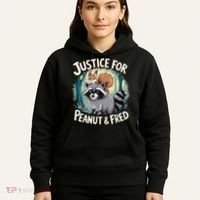 Justice For Peanut The Squirrel And Fred The Raccoon Hoodie thumb 5