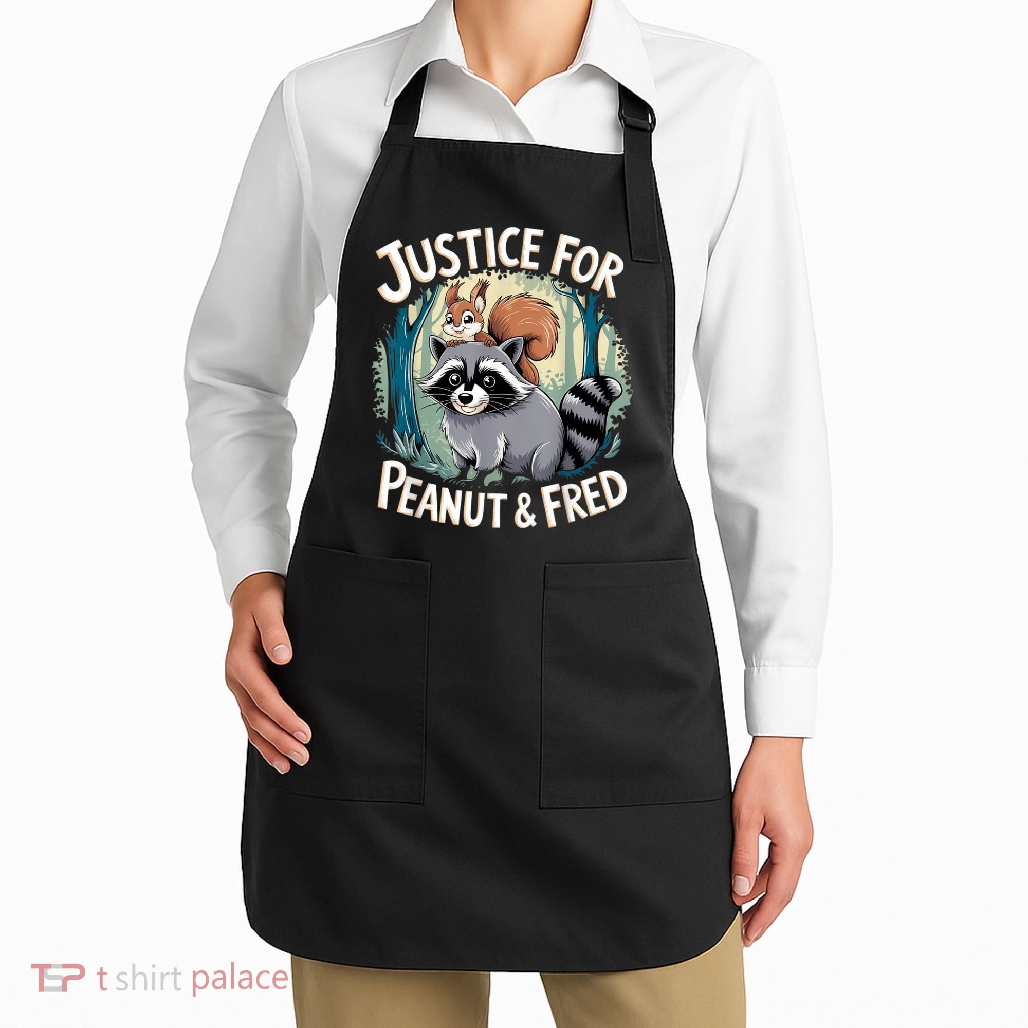 Justice For Peanut The Squirrel And Fred The Raccoon Apron