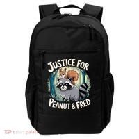 Justice For Peanut The Squirrel And Fred The Raccoon Backpack thumb 0