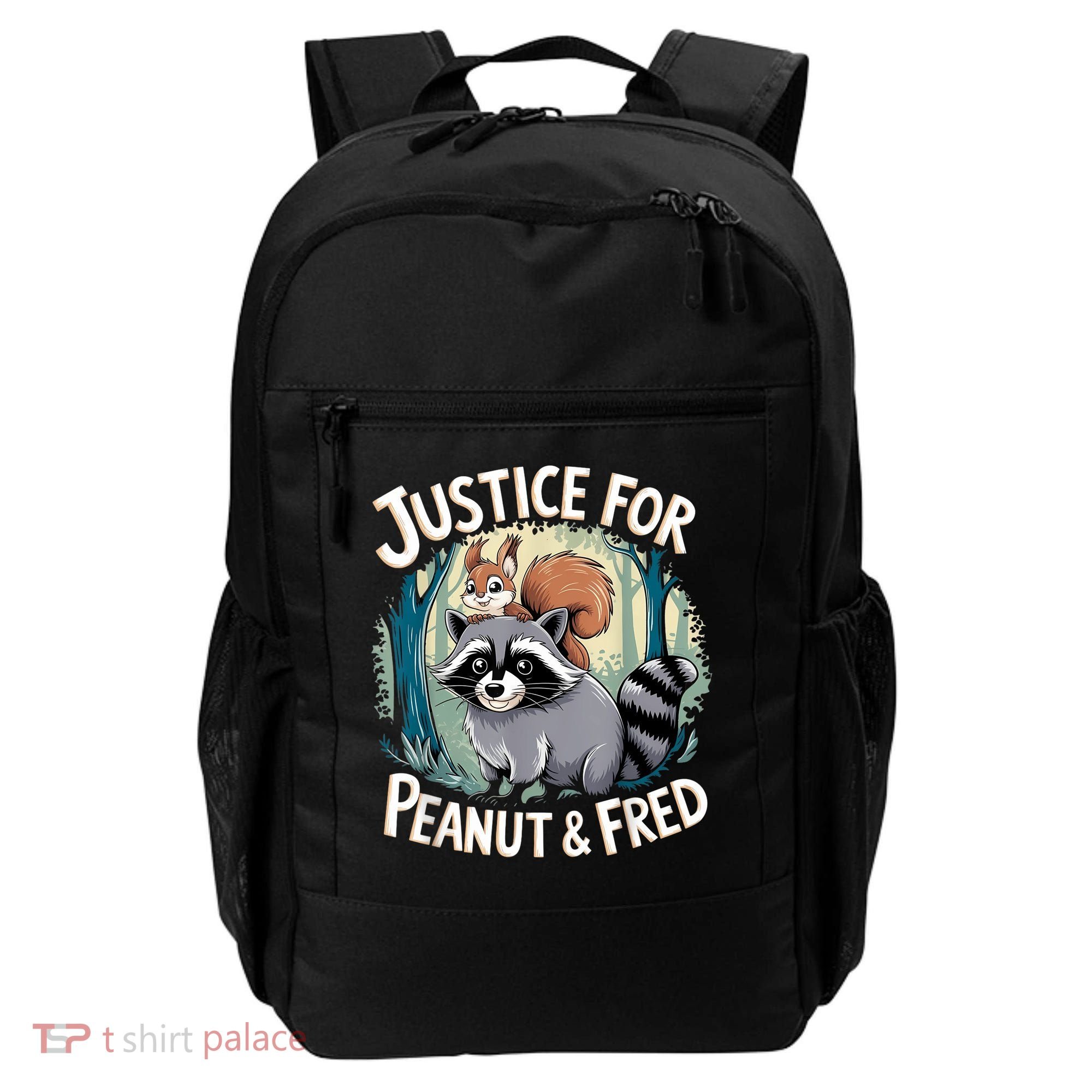 Justice For Peanut The Squirrel And Fred The Raccoon Backpack