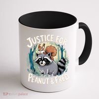 Justice For Peanut The Squirrel And Fred The Raccoon Coffee Mug thumb 1
