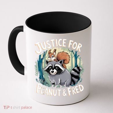 Justice For Peanut The Squirrel And Fred The Raccoon Coffee Mug