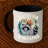 Justice For Peanut The Squirrel And Fred The Raccoon Coffee Mug thumb 2